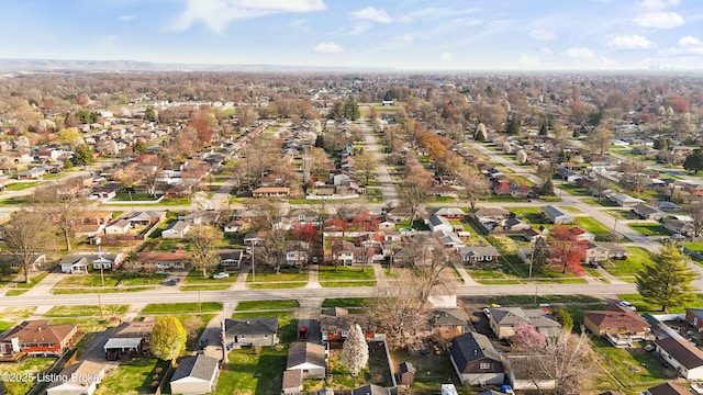 drone / aerial view featuring a residential view