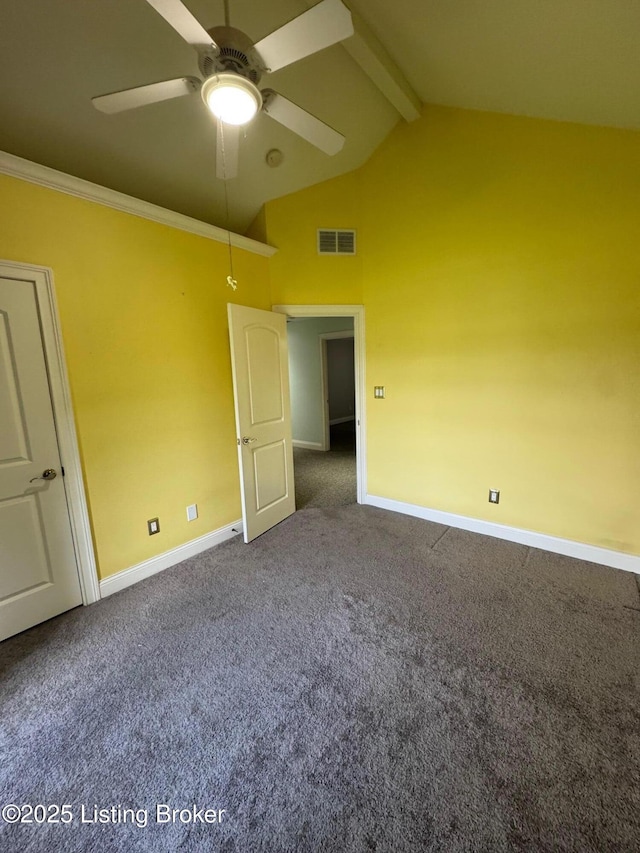 14401 Estate Ridge Blvd, Louisville, KY 40291 - unfurnished bedroom with carpet flooring, baseboards, and a ceiling fan