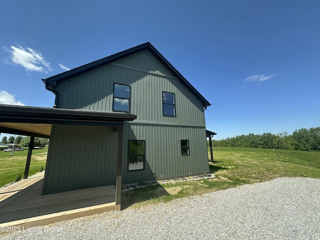 383 Webb Ln, Bedford, KY 40006 - view of home's exterior featuring a lawn