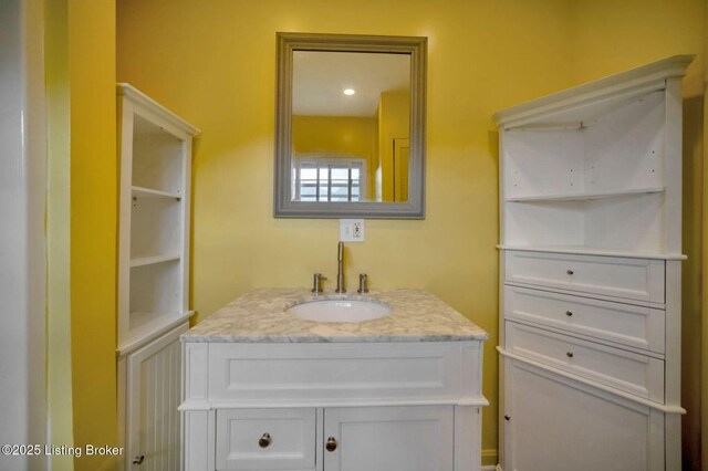 2060 S Preston St, Louisville, KY 40217 - bathroom featuring vanity and built in features
