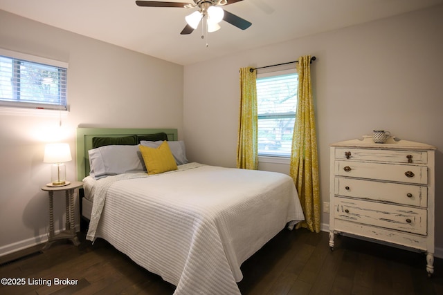 3101 Radiance Rd, Louisville, KY 40220 - bedroom featuring multiple windows, dark wood-style flooring, and baseboards