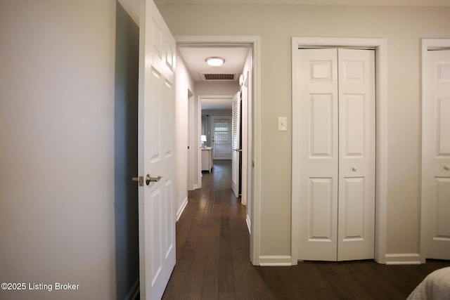 3101 Radiance Rd, Louisville, KY 40220 - hallway featuring dark wood-type flooring and baseboards