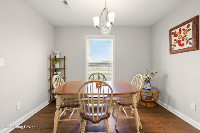 105 Hollow Springs Dr, Bardstown, KY 40004 - dining area with dark wood-style flooring and baseboards