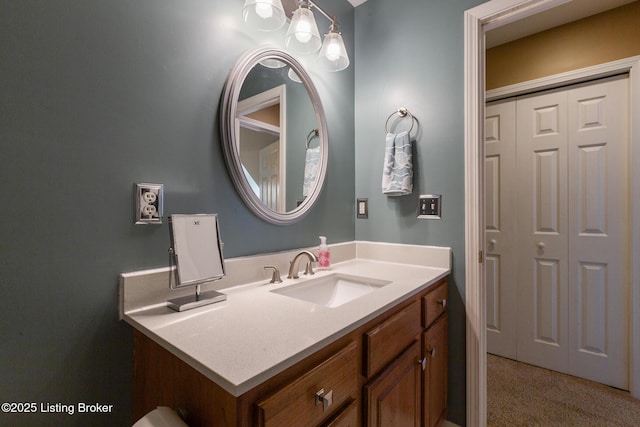 bathroom featuring vanity