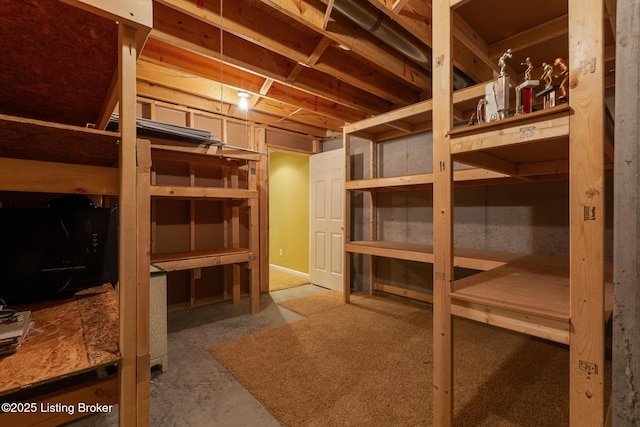 view of storage room