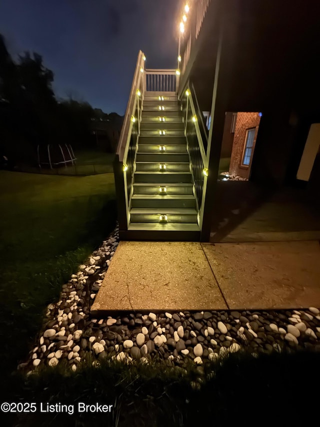 view of stairs