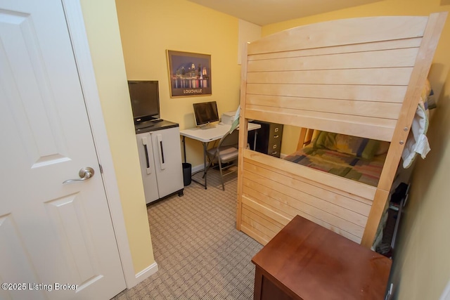 office space with baseboards