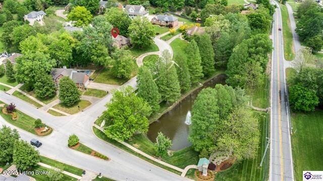 3507 Bridgegate Ct, Louisville, KY 40272 - aerial view of property's location featuring a nearby body of water and a tree filled landscape