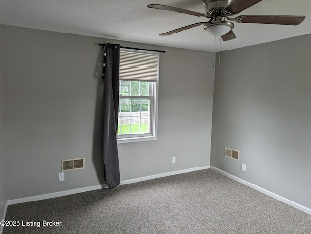 511 Marret Ave, Louisville, KY 40208 - carpeted spare room featuring a ceiling fan and baseboards
