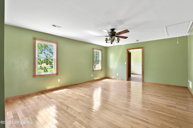 1836 Ellis Rd, Eminence, KY 40019 - spare room featuring attic access, healthy amount of natural light, and light wood-style floors