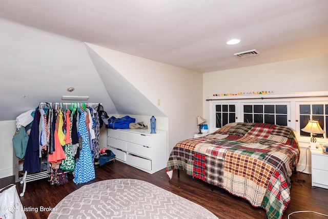 2104 Lauderdale Rd, Louisville, KY 40205 - bedroom with recessed lighting, visible vents, and wood finished floors