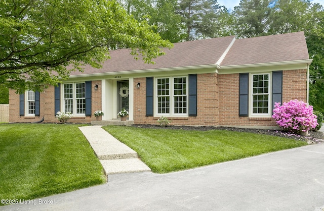 4002 Ciremos Ter, Louisville, KY 40241 - ranch-style home featuring brick siding, a front lawn, and a shingled roof