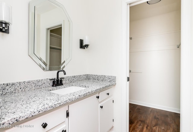 4002 Ciremos Ter, Louisville, KY 40241 - bathroom with wood finished floors, vanity, and baseboards