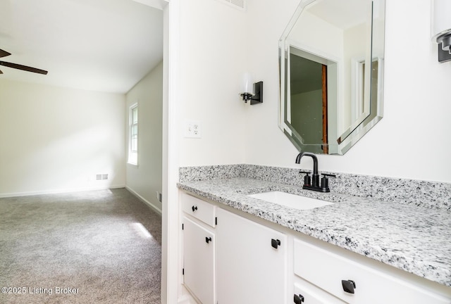 4002 Ciremos Ter, Louisville, KY 40241 - bathroom featuring ceiling fan, baseboards, and vanity