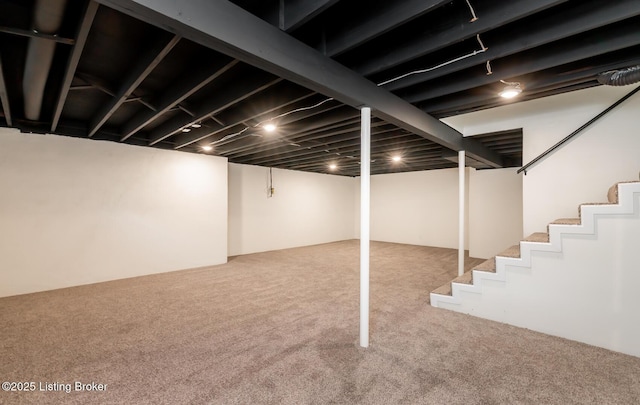 4002 Ciremos Ter, Louisville, KY 40241 - finished basement with carpet floors and stairs
