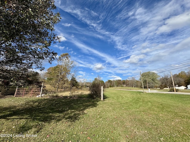view of home's community featuring a yard