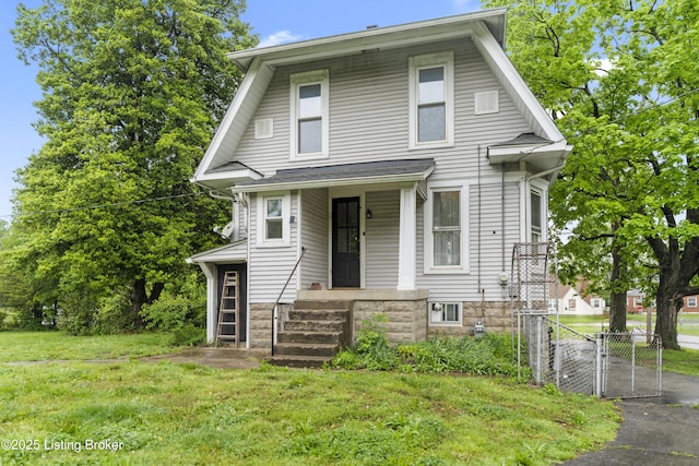 1412 Bluegrass Ave, Louisville, KY 40215 - colonial inspired home with a gate, fence, and a front yard