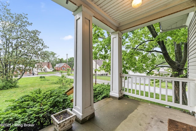 1412 Bluegrass Ave, Louisville, KY 40215 - view of patio featuring covered porch
