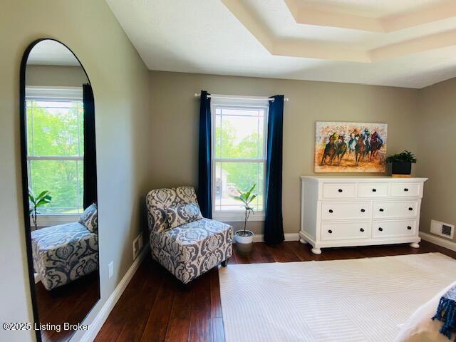 1300 Midway Ln, Springfield, KY 40069 - sitting room featuring healthy amount of natural light, dark wood-style floors, and baseboards