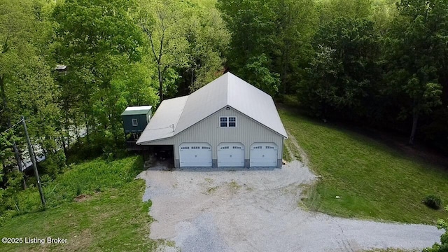1300 Midway Ln, Springfield, KY 40069 - view from above of property featuring a heavily wooded area