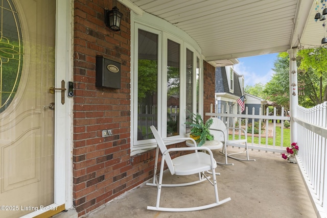 1509 Glenrock Rd, Louisville, KY 40216 - view of patio featuring covered porch