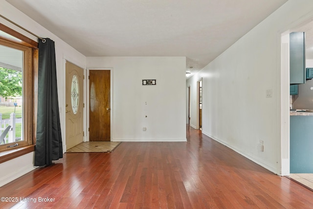 1509 Glenrock Rd, Louisville, KY 40216 - foyer featuring hardwood / wood-style floors and baseboards