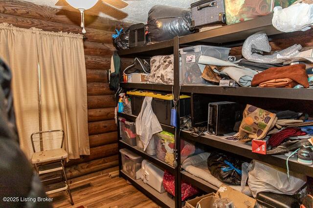 view of storage area