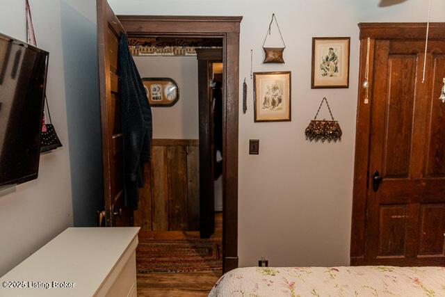 interior space featuring wood finished floors