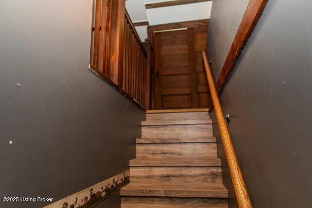 view of stairway