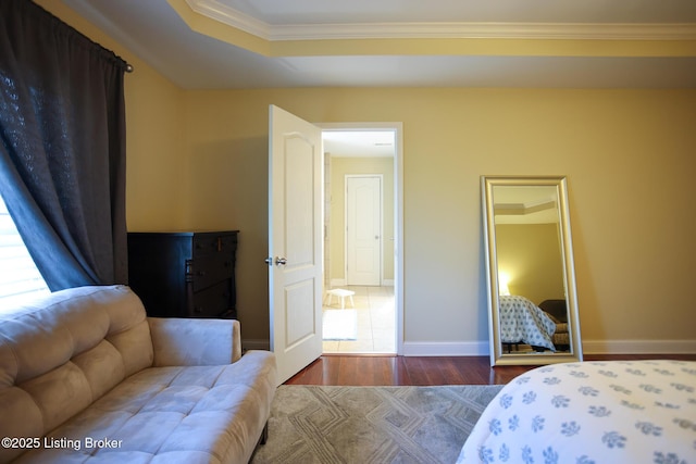 803 Urton Woods Way, Louisville, KY 40243 - bedroom with crown molding, wood finished floors, and baseboards