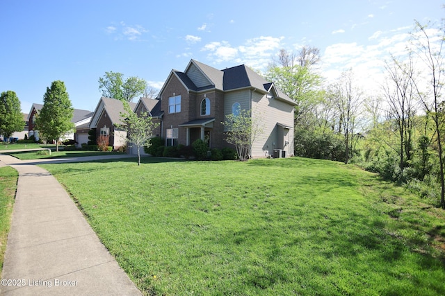 803 Urton Woods Way, Louisville, KY 40243 - view of side of property with a lawn and central air condition unit