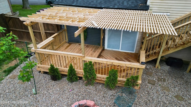 5013 Tolkien Ct, Louisville, KY 40229 - wooden deck featuring fence