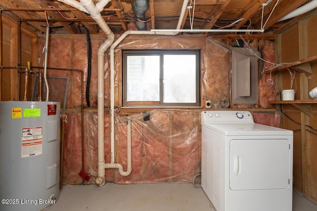 4804 Mike Ct, Louisville, KY 40291 - laundry room with washer / dryer, laundry area, electric water heater, and electric panel