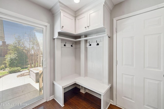 3804 Pramany Ct, Jeffersontown, KY 40299 - mudroom with dark wood-style flooring and baseboards
