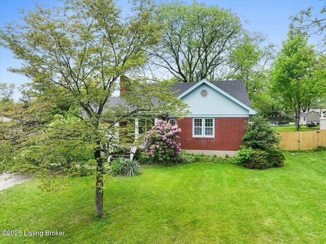 8004 Sherry Lynn Ct, Louisville, KY 40228 - view of side of home with roof with shingles, brick siding, and a chimney
