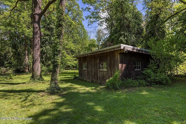 12715 Westport Rd, Louisville, KY 40245 - view of outbuilding with a wooded view