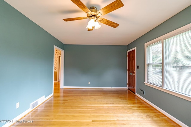 4305 Darbrook Rd, Louisville, KY 40207 - spare room featuring ceiling fan and wood finished floors