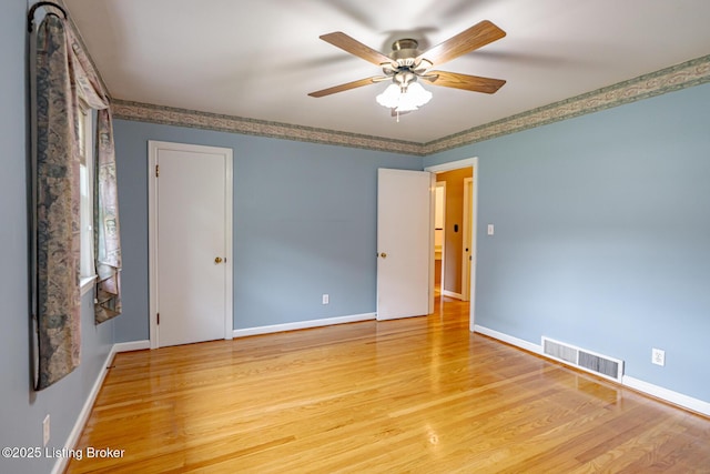 4305 Darbrook Rd, Louisville, KY 40207 - empty room with ceiling fan and light wood finished floors