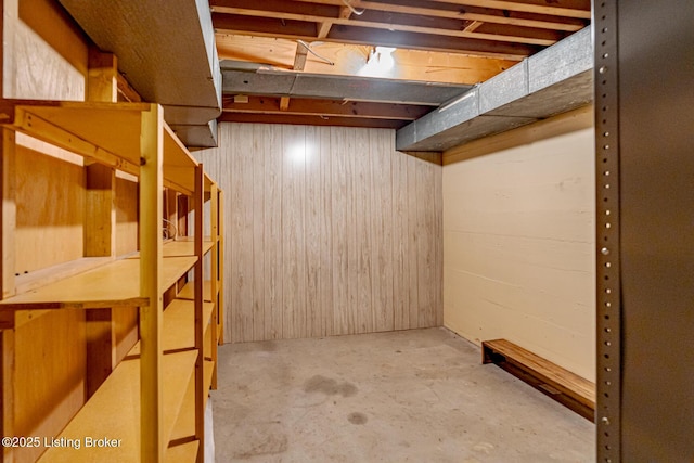 4305 Darbrook Rd, Louisville, KY 40207 - below grade area with wooden walls