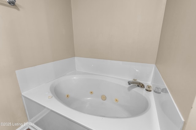 bathroom featuring a jetted tub