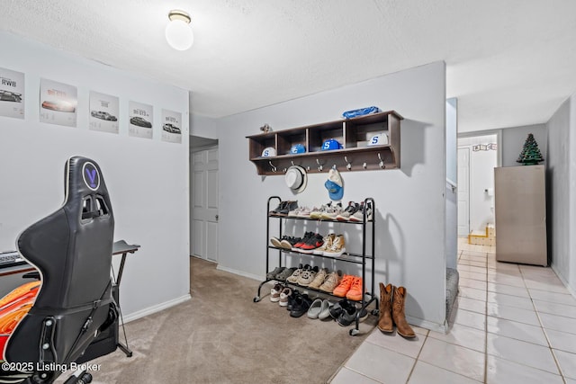 462 Wilsonville Rd, Fisherville, KY 40023 - office space with a textured ceiling, baseboards, and light colored carpet