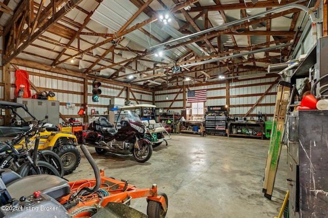 462 Wilsonville Rd, Fisherville, KY 40023 - garage featuring a workshop area