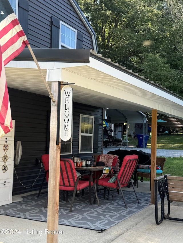 116 Spring Meadow Cir, Campbellsville, KY 42718 - view of patio featuring outdoor dining space