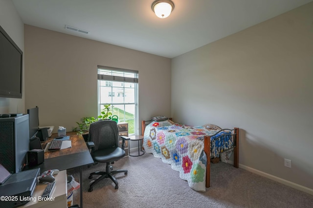 11905 Parkside Vista Ln, Louisville, KY 40229 - bedroom with carpet, an office area, and baseboards