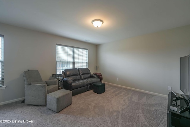 11905 Parkside Vista Ln, Louisville, KY 40229 - living area featuring healthy amount of natural light, carpet, and baseboards