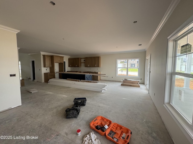309 Ashwood Ave, Elizabethtown, KY 42701 - unfurnished living room featuring ornamental molding