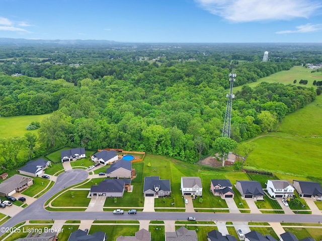 361 Williamsburg Dr, Mt Washington, KY 40047 - aerial perspective of suburban area with a forest