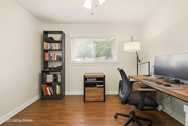 3113 Aires Ct, Louisville, KY 40220 - office with wood finished floors and baseboards