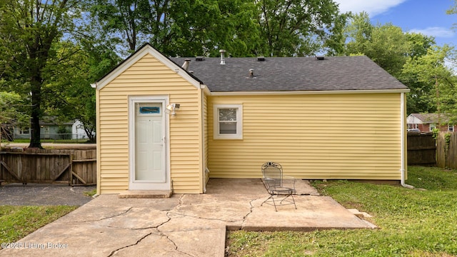 7802 Edna M Rd, Louisville, KY 40258 - rear view of house featuring a patio area and roof with shingles
