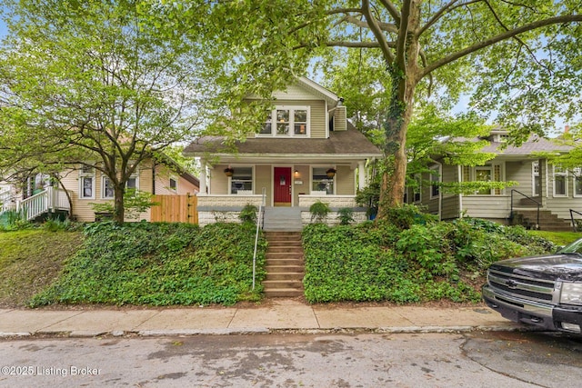 1830 Edgeland Ave, Louisville, KY 40204 - view of front of house featuring stairway and covered porch